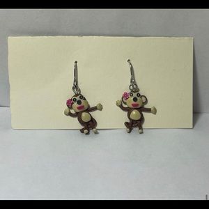 Monkey earrings